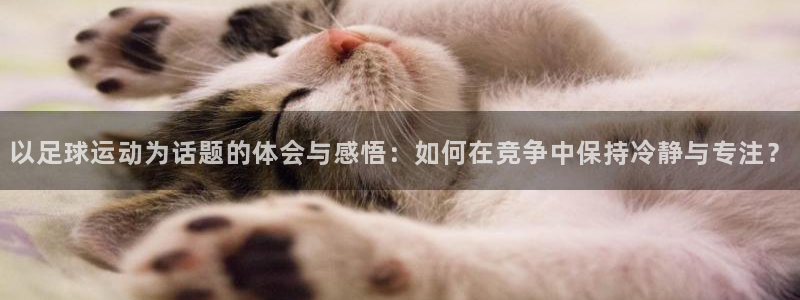 v站体育旧版：以足球运动为话题的体会与感悟：如何在竞争中保持冷静与专注？